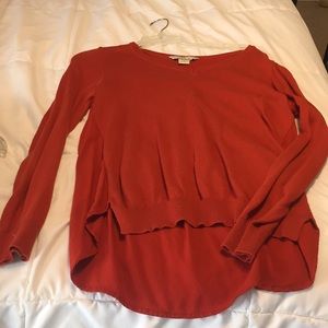 Burnt orange sweater